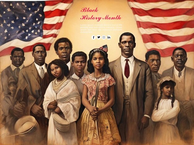 PSD black history month african american history celebrated annual in february in united states and c