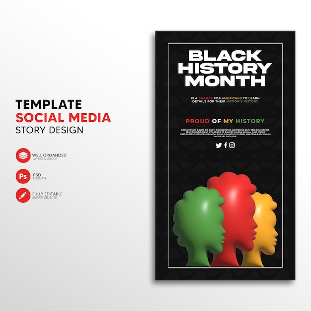 Black history month story template