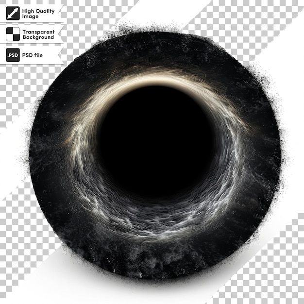 PSD a black hole is shown with a black hole in the middle