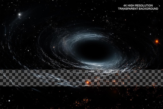 Black Holes Extremely dense regions in space where garb on transparent background