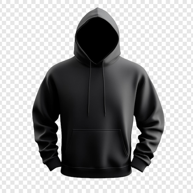 PSD black hoodie mockup