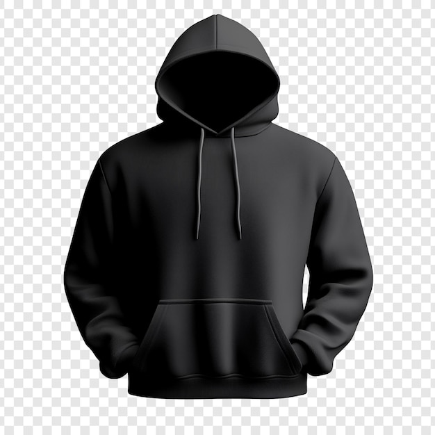 PSD black hoodie mockup