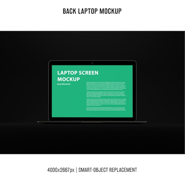 Black Laptop Mockup