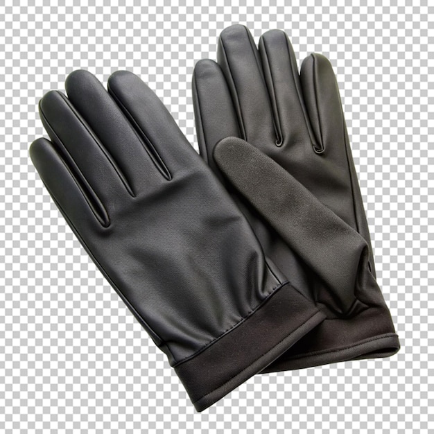 Black leather glove