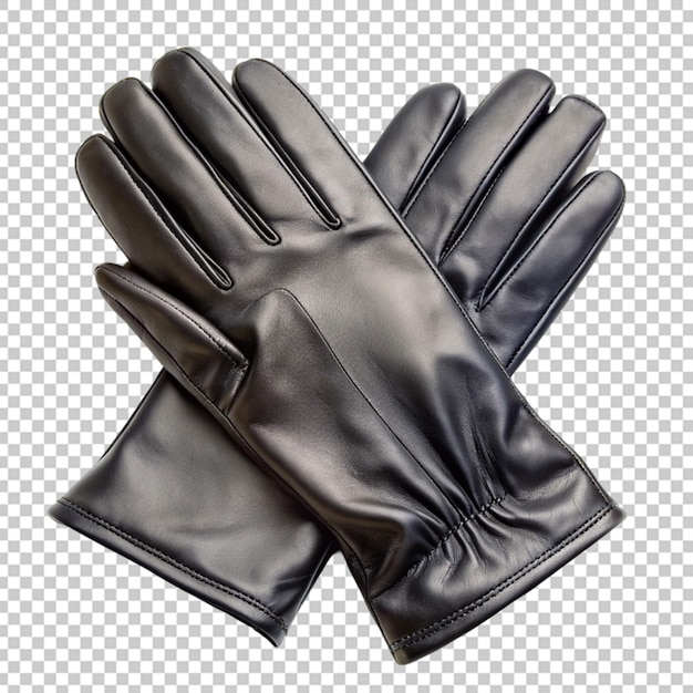 Black leather glove