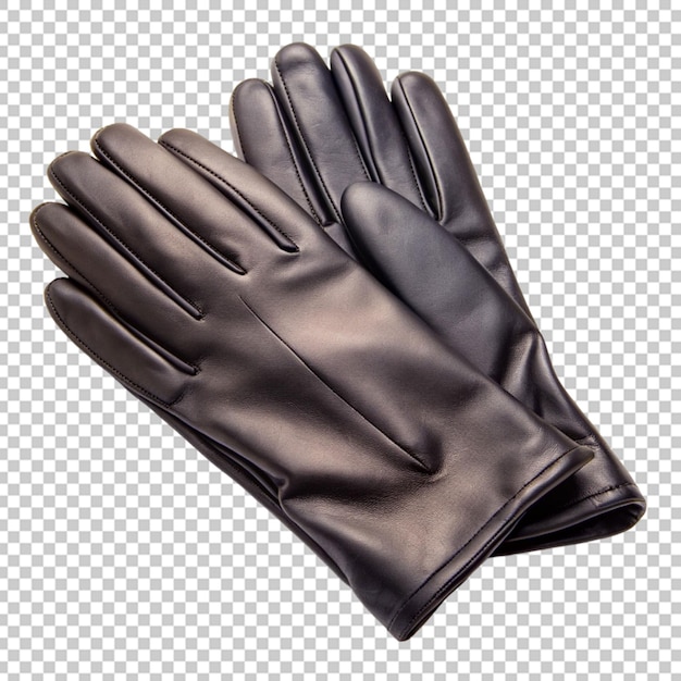 Black leather glove