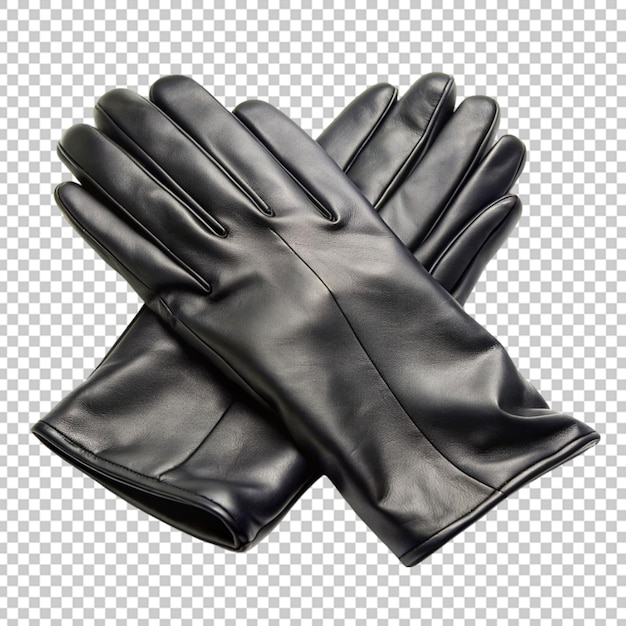 Black leather glove