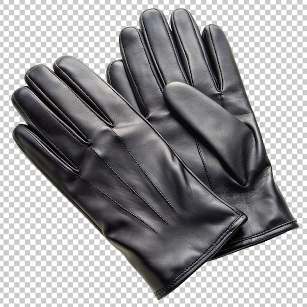 Black leather glove