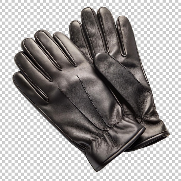 Black leather glove