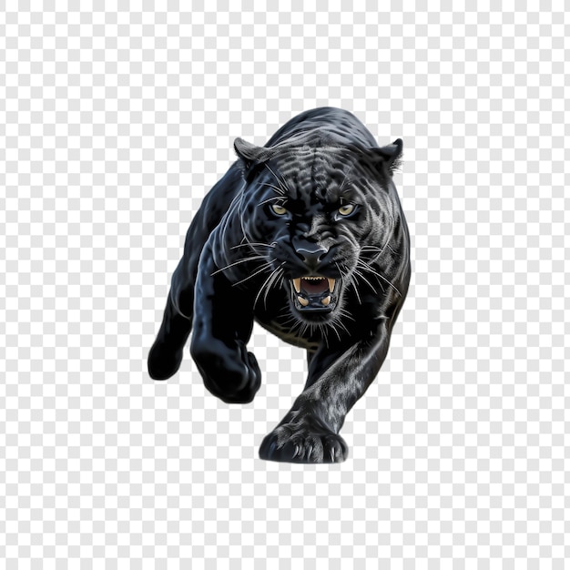 a black lion statue is shown on a white background