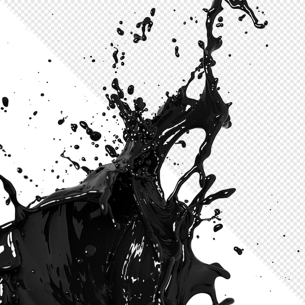 Black Liquid Splash