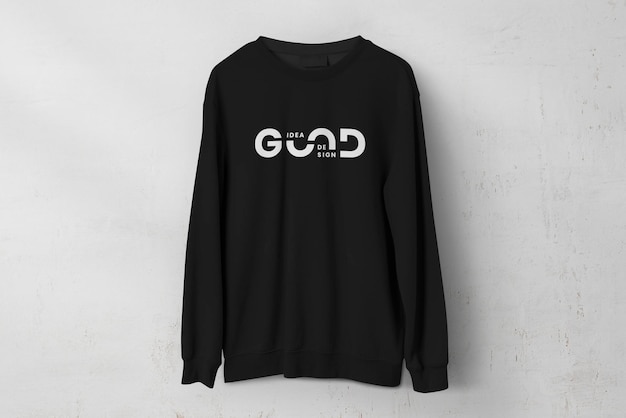 PSD black long sleeve mockup men39s apparel psd