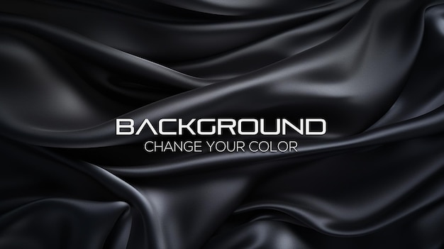 Black luxury silk textile material background