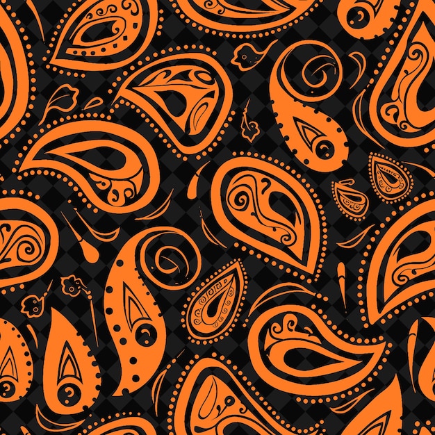 PSD a black and orange background with orange and black designs