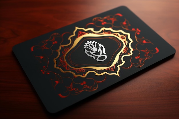 Black pad logo mockup