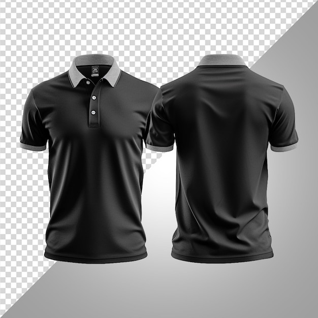 black polo tshirt mockup