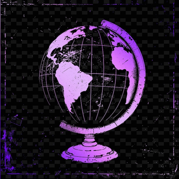 a black and purple world with a purple background