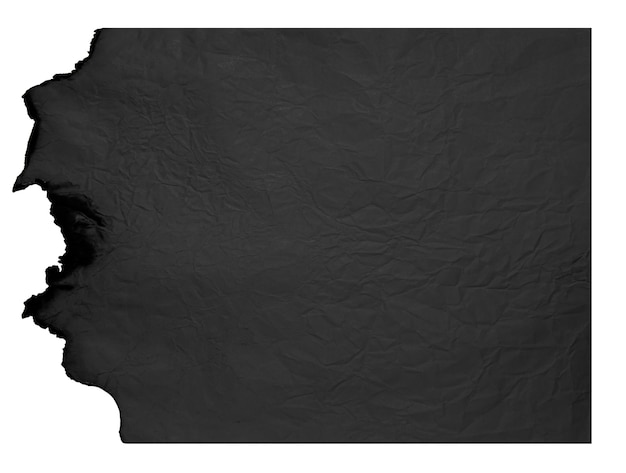 PSD black retro torn aged paper