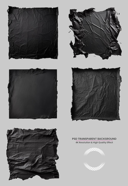 black ripped paper space for advertising copy space