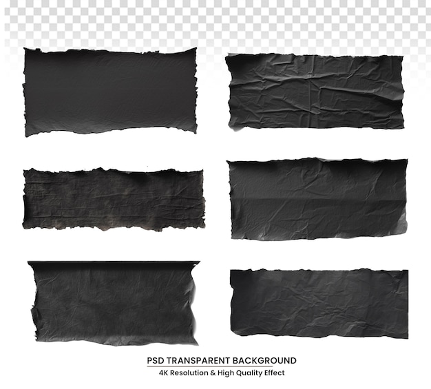 black ripped paper space for advertising copy space