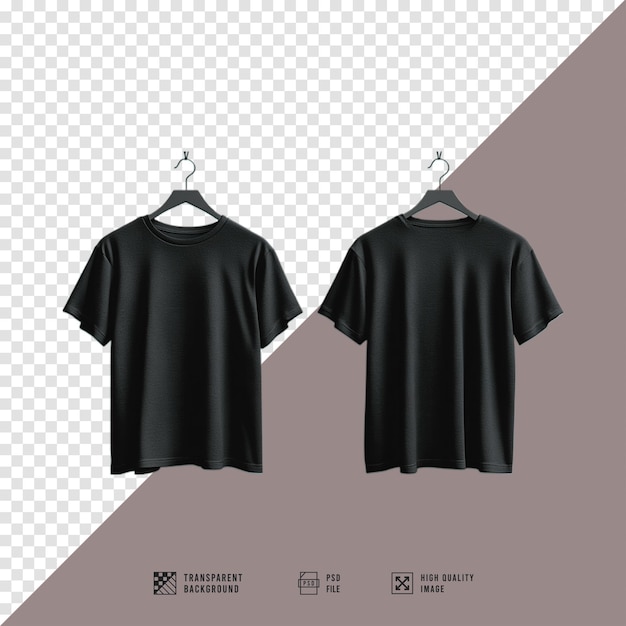 PSD black shirt photoshop template image without background hd quality