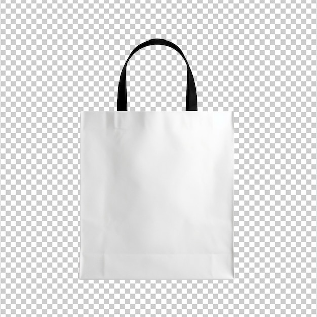 Black shopping bag isolated on white background 3D render