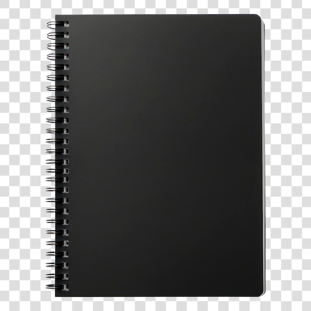 PSD black spiralbound notebook cover