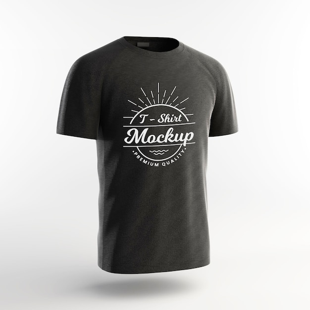 Black sports T-shirt mockup template design