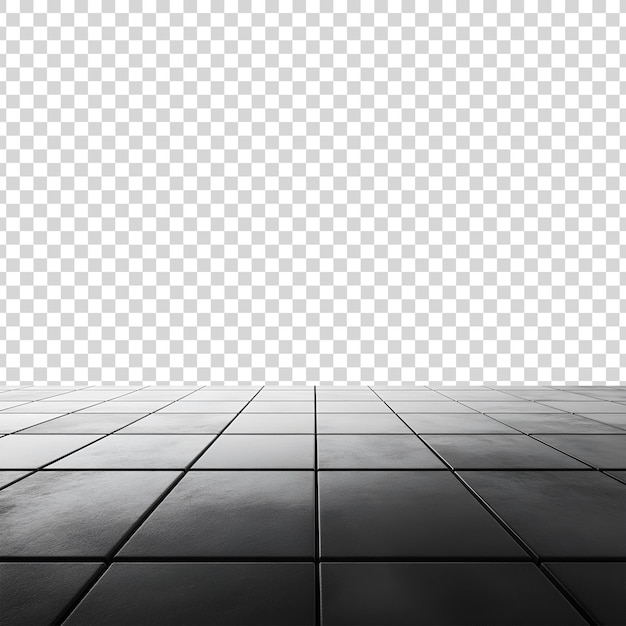 PSD a black stone floor with a white background