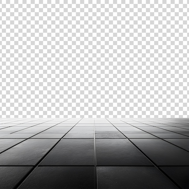 PSD a black stone floor with a white background