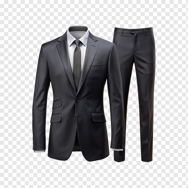 a black suit with a tie on it