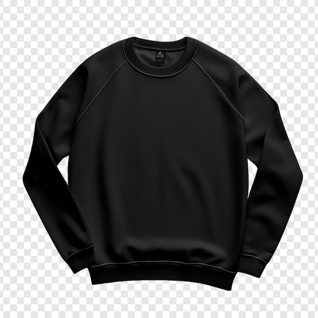 PSD a black sweatshirt with a black hoodie on it