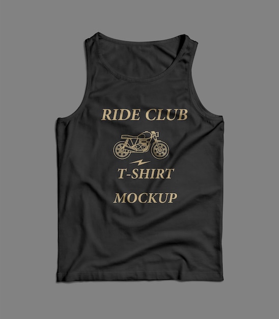 a black tank top with a rider on it that says ride t shirt