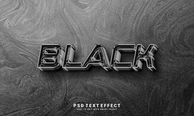 PSD black text effect