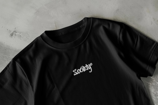 PSD black tshirt mockup psd