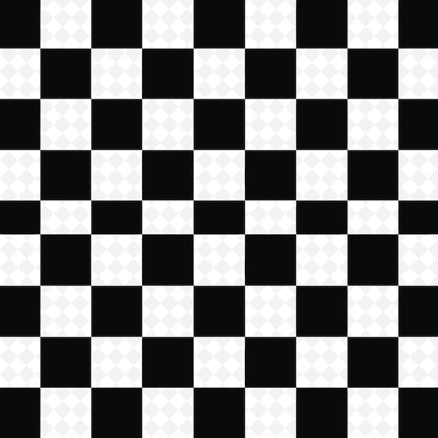 the black and white checkered pattern of the top