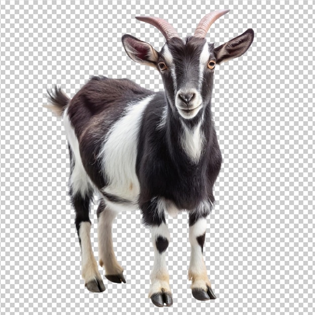 black white male goat