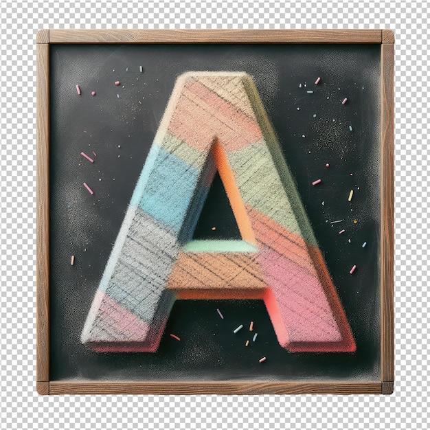 a black and white photo of a letter a on a black background