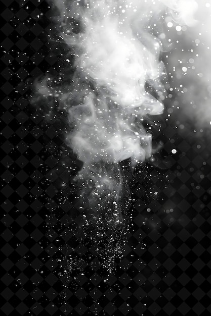 a black and white photo of a smoke against a black background