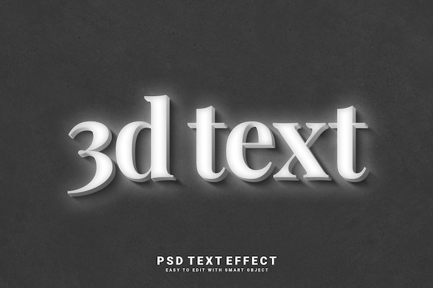 PSD a black and white photo with the text 3d in the middle