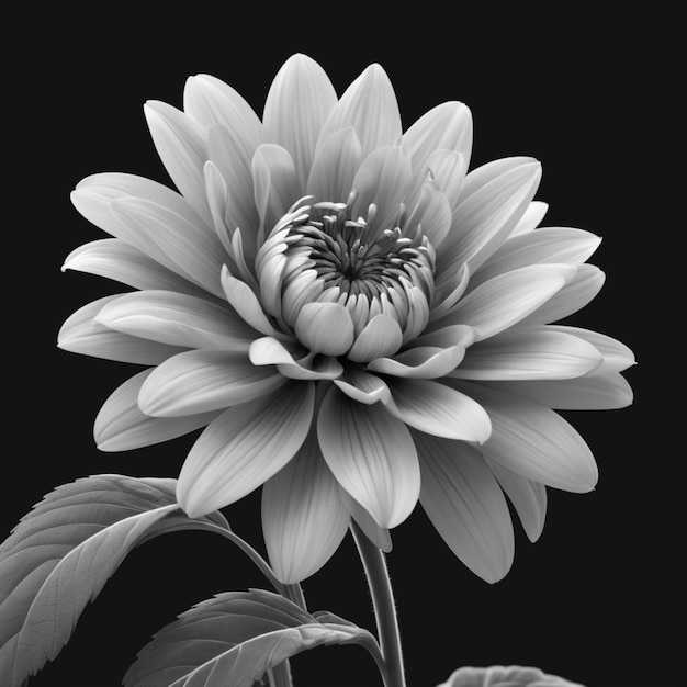 PSD a black and white photograph of a flower with the name quot b quot on it