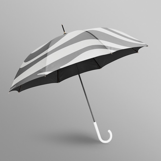 Black and white umbrella mockup