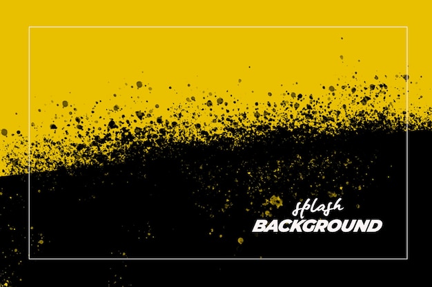 Black and Yellow Splash Background