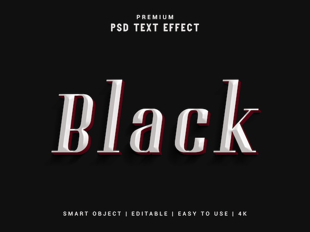 BlackText Effect