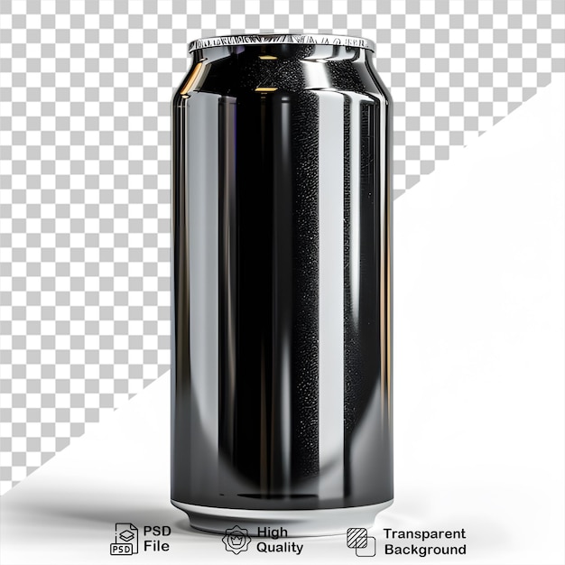 a blank can of soda mockup on transparent background