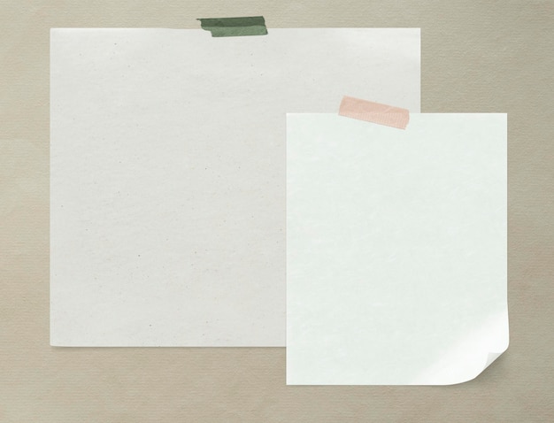 Blank plain white paper mockup