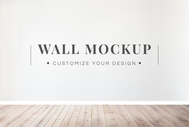 PSD blank wall mockup