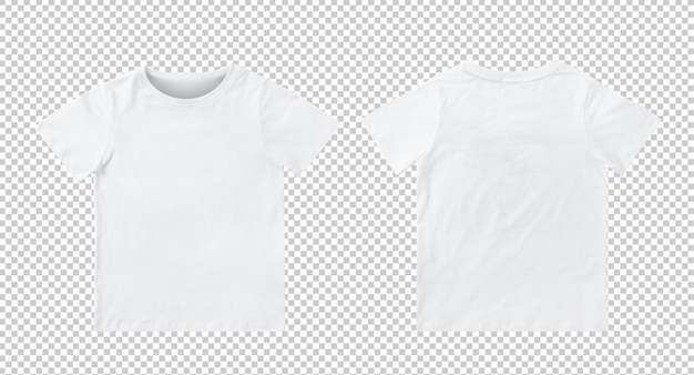 Blank white kids t-shirt mockup 