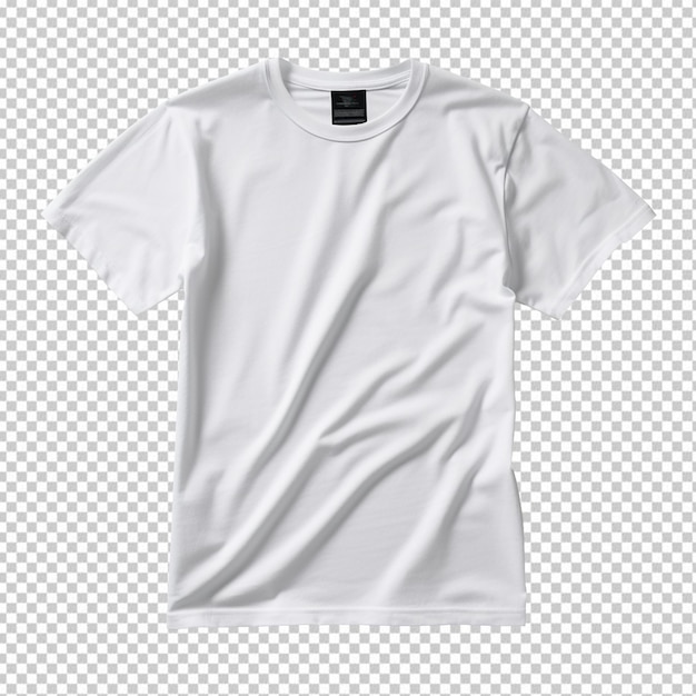 Blank White T shirt For Mockup isolated on transparent background