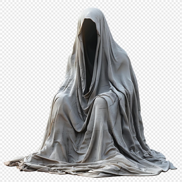 PSD blanket ghost on isolated transparent background